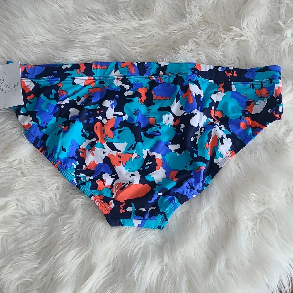 Eco Beach Swim Hipster.  NWT  Size XL.  Multicolor - Picture 2 of 6